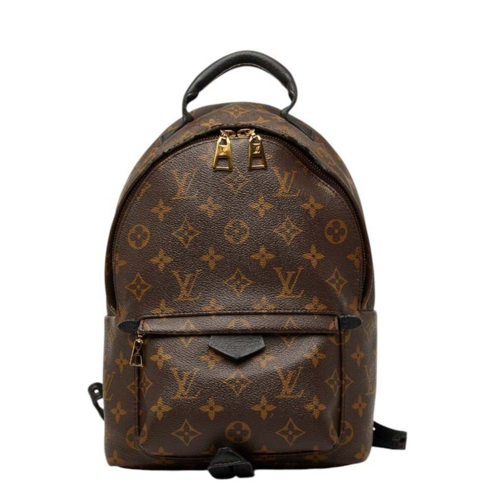 LOUIS VUITTON Black Monogram Leather Backpack - Picture 1 of 12